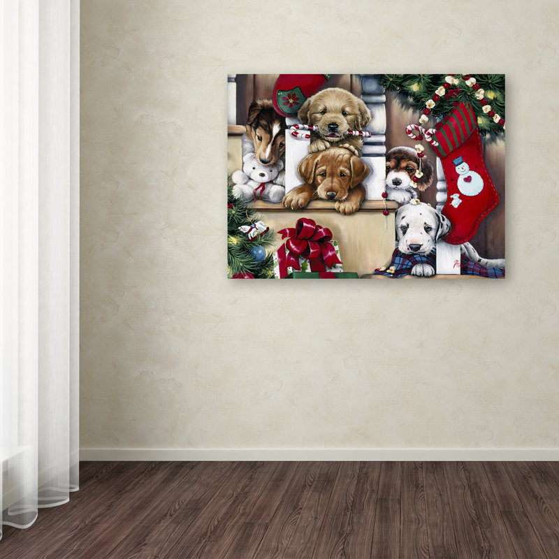 « christmas décoratif on the off », reproduction d’impression sur toile tendue, H 35 po x l 47 po x P 2 po