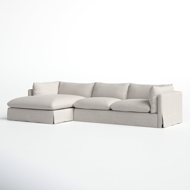 Zuri Upholstered L-Shaped Sectional, 31.5" H x 133" W x 67" D, Left Hand Facing, Bennett Moon Polyester Blend