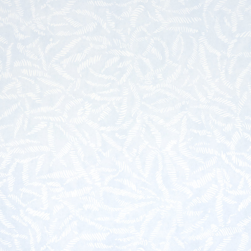 Leaf Bloom Wallpaper, Light Blue