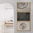 Tree Ring " Pastel Gray Wood Tree Ring Spirals Abstract Ptintings " 3 Piece Art Graphic Art Print-100136054-100136057