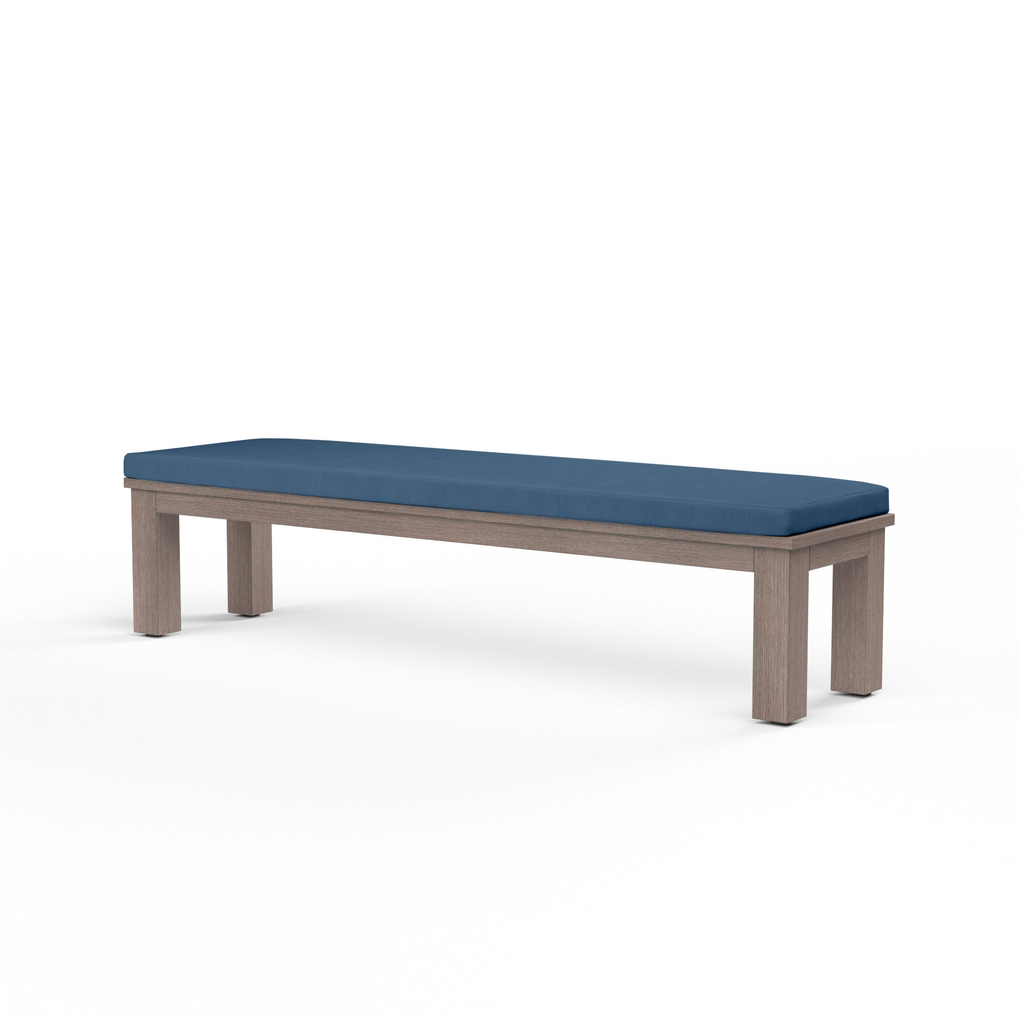 Laguna 72.01'' Powder Coated Aluminium Outdoor Bench, Spectrum Indigo Sunbrella®