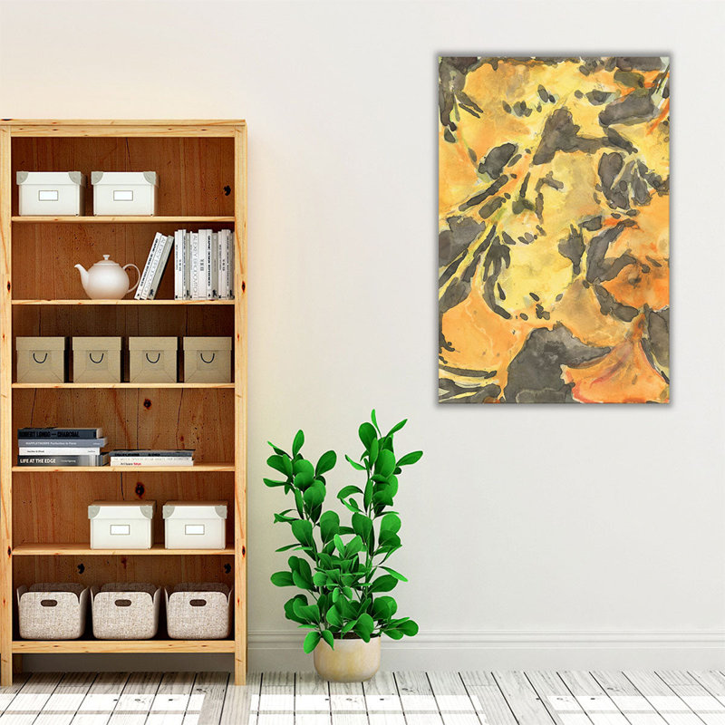 «Ginkgo Leafing I», reproduction d'art sur toile, H 30 po x l 20 po