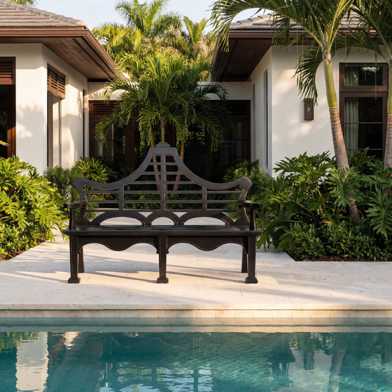 Banc de jardin Bay Lake, Noir de jais