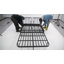 Chaise longue d'extérieur en osier avec table d'appoint et coussins, dossier inclinable réglable-1539101926