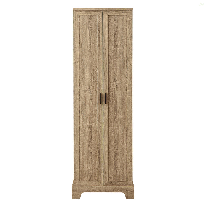 Storage Cabinet With Two Doors For Bathroom, Office, Adjustable Shelf, MDF Board, Brown