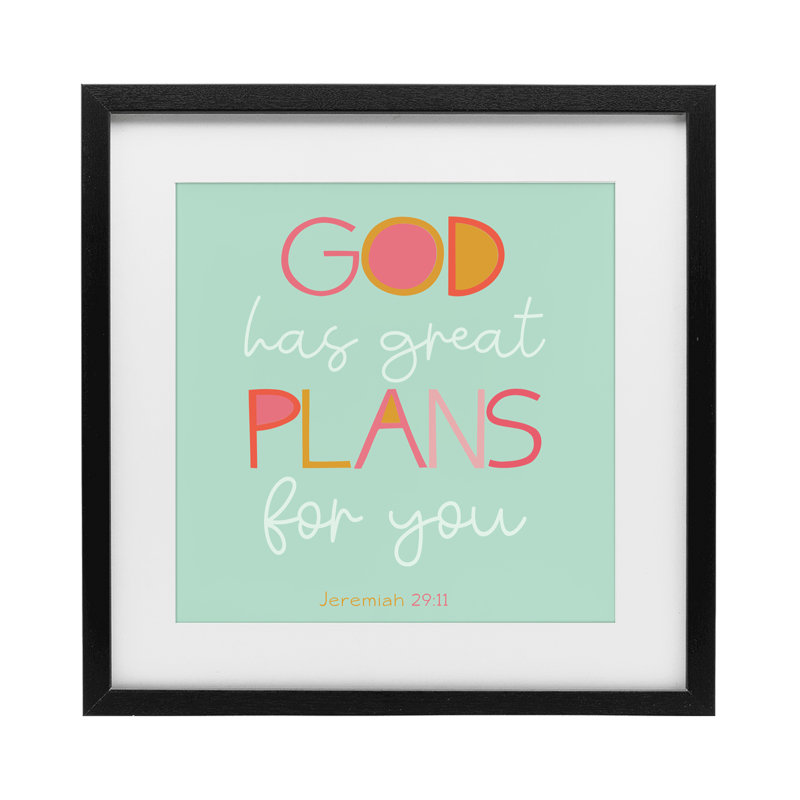 «Green God plans For You», impression sous verre encadrée, design par SD Graphics Studio, H 13 po x l 13 po