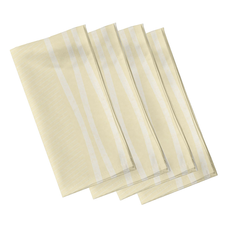 Ensemble de serviettes 4 pièces Josefa, Jaune