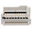 Lit de jour double en métal blanc avec rangement gigogne-2102708200