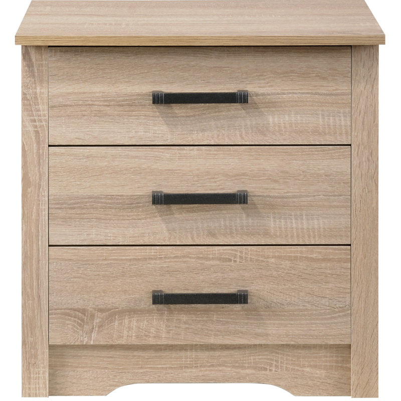 Modern Elegance Wenge Nightstand, Natural
