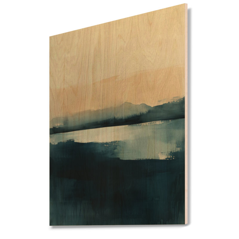 Gebhard I - Décoration murale en bois océan, H 32 po x l 24 po, Rectangulaire