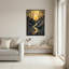 «Bamboo Forest Landscape with Golden Sun and Mountains», art mural-133477972