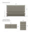 Panneau mural rétro en cuir taupe poussiéreux-90473540-135865666