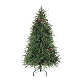 6.5 Pre-Lit Hunter Fir Full Artificial Christmas Tree - Multi-Color Lights