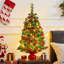 Arbre de Noël de table portable avec base en béton vert-372539491-331898114