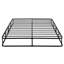 Sommier pour très grand lit, structure en métal noir, housse en tissu texturé, support à 12 lattes, H 8,5 po, capacité maximale de 600 lb Méthode de la technique Technique Structure, tissu, 8,5 po de hauteur, assemblage facile-678502648