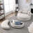 Quamere Swivel Chair with Storage Ottoman,oversized chair,barrel chair,Lounge Club Big Round Chair-2091067477