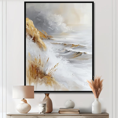Kaiser Pure Golden Winter Beach Landscape IV - Décoration murale plage
