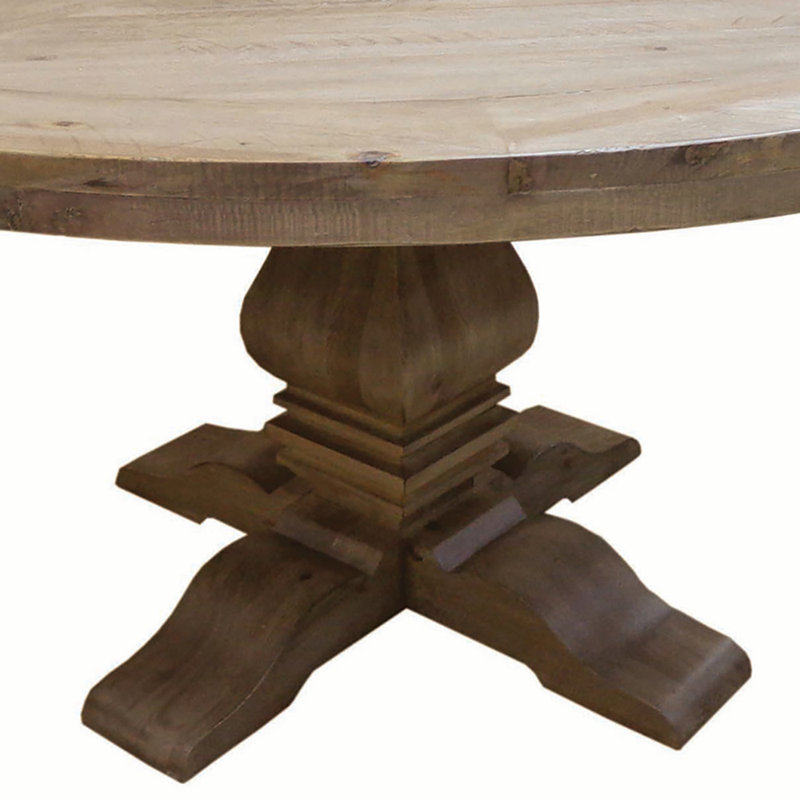 Braconi Round Solid Wood Dining Table