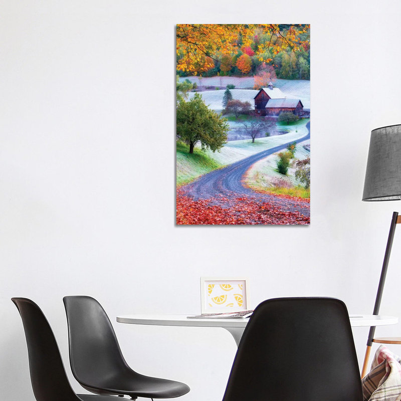 Picturesque Farm In Woodstock Vermont New England 1 Piece Wrapped Canvas Wall Art, 101.6cm H x 66.04cm W