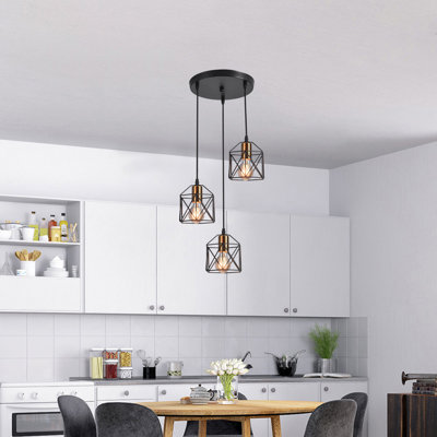 Kevinmatthew 3 - Light Black Cluster Pendant
