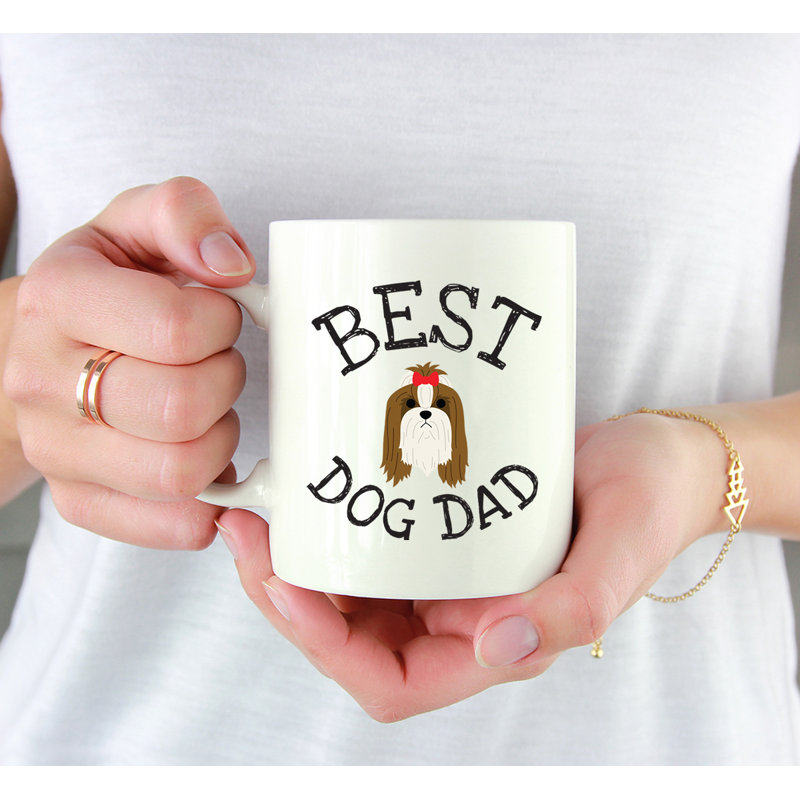 Tasse à café Best Dog Dad, Shih tzu