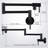 KEBOO Wall Mount Pull Down Pot Filler With Accessories-87456811