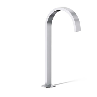 Components Bathroom Sink Spout With Ribbon Design