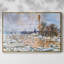 «Break Up Of Ice», reproduction d'art encadrée sur toile par Claude Monet-2119078993-2120202574-2120202568
