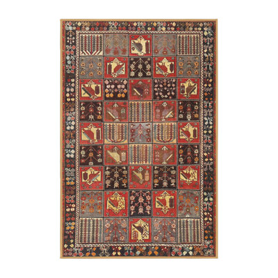 Tapis traditionnel vert / rouge Plamond