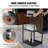 40.2'' H x 20.5'' W Printer Stand with Wheels
