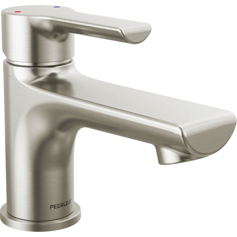 Single-handle Bathroom Faucet with Drain Assembly, Brushed Nickel
