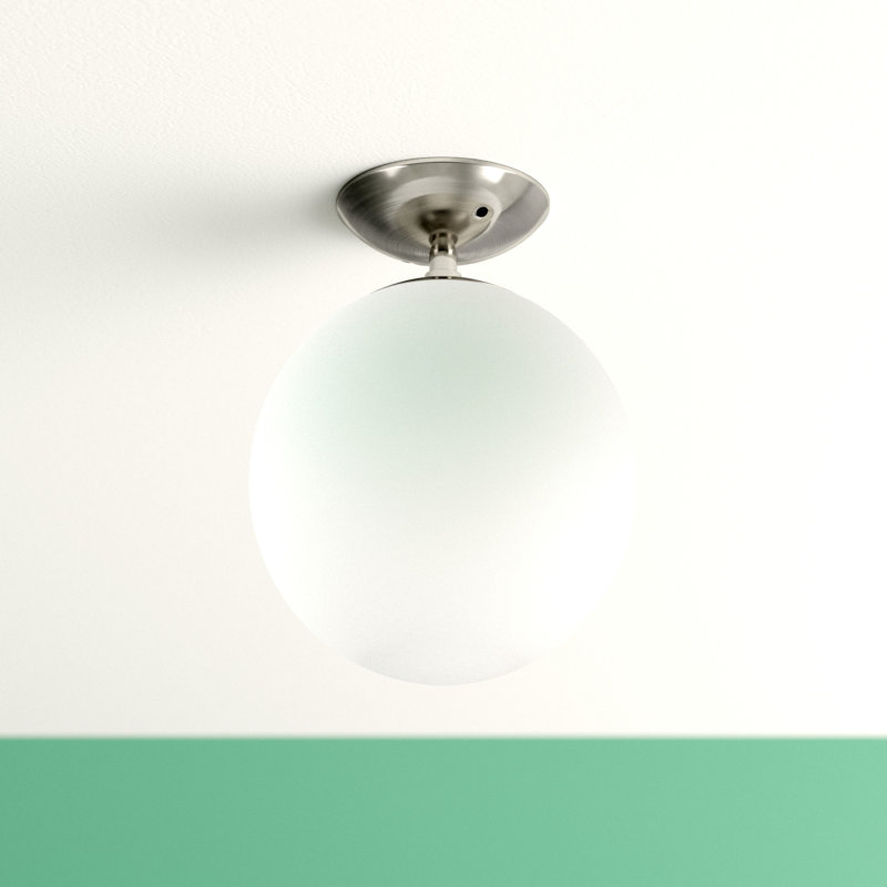 Bussiere Glass Semi Flush Mount