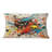 All That Jazz Colorful Joy II - Abstract Collages Printed Throw Pillow
