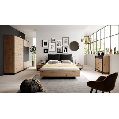 Barcelone 4 Door Manufactured Wood Wardrobe