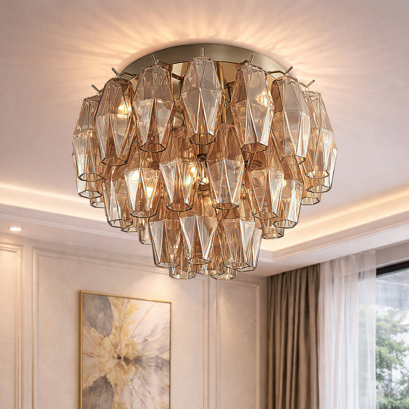 22" Ceiling Light, Gold