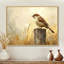 «Old Sparrow Bird On A Fence Post II», art mural sur toile-902419599-902419603-902419601