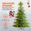Arbre de Noël artificiel pré-éclairé avec 700 DEL blanches 1319 pointes