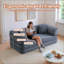 Canapé-lit, canapé compressé, canapé-lit convertible avec coussin convertible, stabilité accrue de la structure, canapé-lit confortable, pour la chambre du salon-319011655