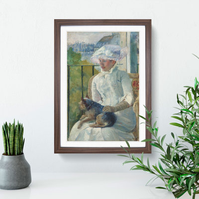 Young Girl at a Window by Mary Cassatt - Picture Frame Painting