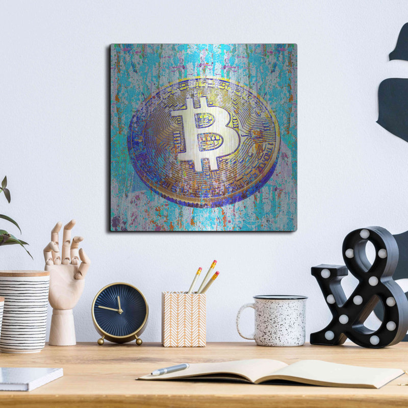 «The Inextinguischable Bitcoin» par Valentyn Artemenko, H 12 po x l 12 po