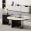 Table basse simple de style crème rétro
