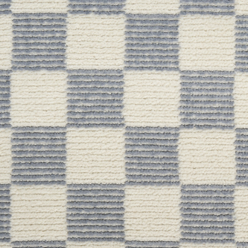 Tapis d'intérieur moderne ivoire Ebern Designs Delfina, Rectangle 9 pi x 12 pi