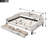 Full Size Upholstered Tufted Daybed with Two Drawers, Combining Comfort, Durability, and Elegant Design for Versatile Use