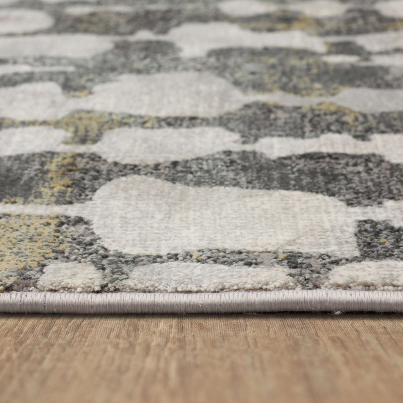 Portofino Low Pile Stain/Fade Resistant Machine Woven Abstract Indoor Area Rug, 8' x 11'