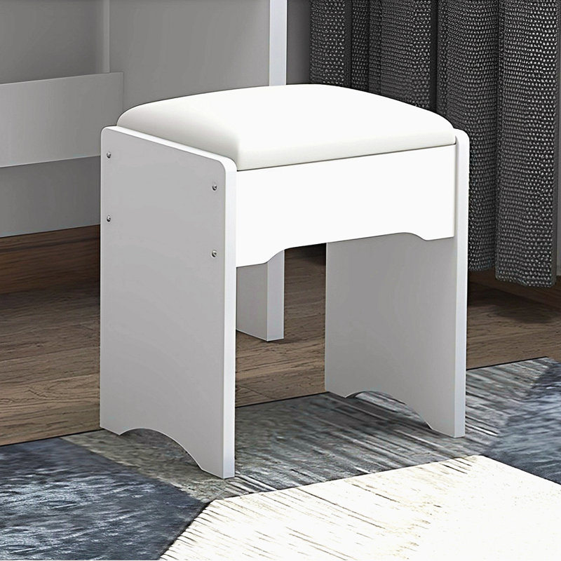 Fashion Vanity Desk With Mirror And Lights For Makeup And Chair, Vanity Mirror With Lights And Table Set With 3 Color Lighting Brightness Adjustable, 4 Drawers Color