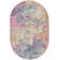 Abbate Abstract Pink/Blue/Orange/Ivory Area Rug