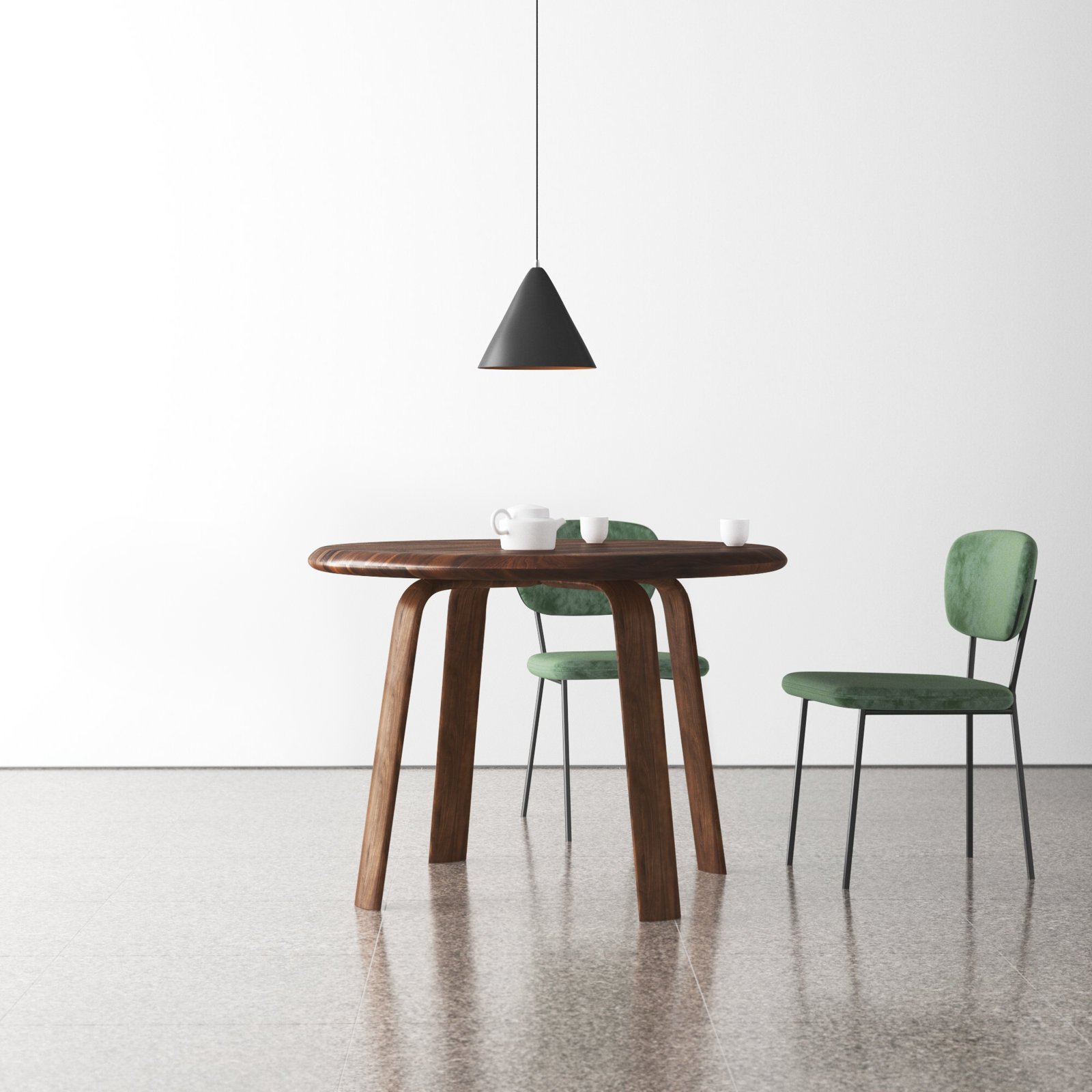 Avari Round Dining Table, Brown