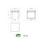 Table d'appoint moderne en teck-129402108