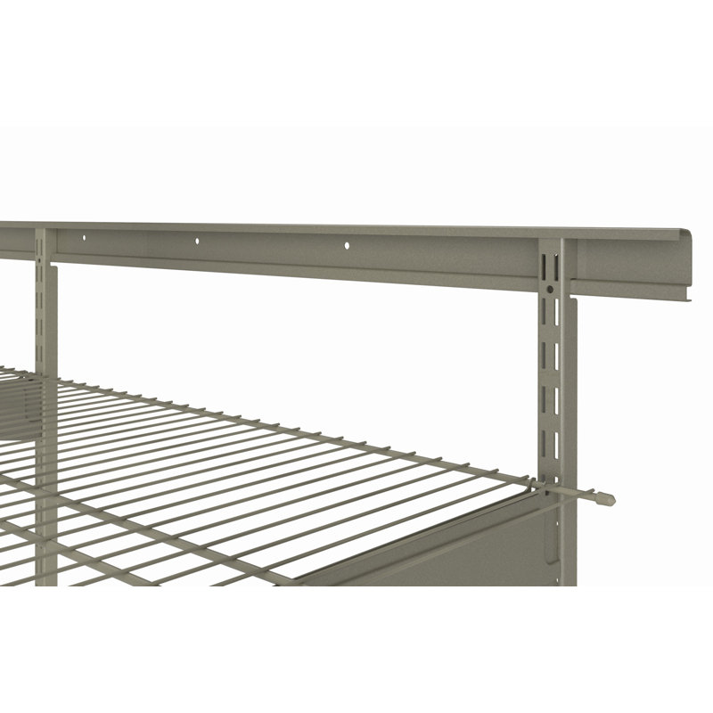 Système de quincaillerie standard ClosetMaid ShelfTrack, 30 po x 1 po x 0,63 po, Nickel