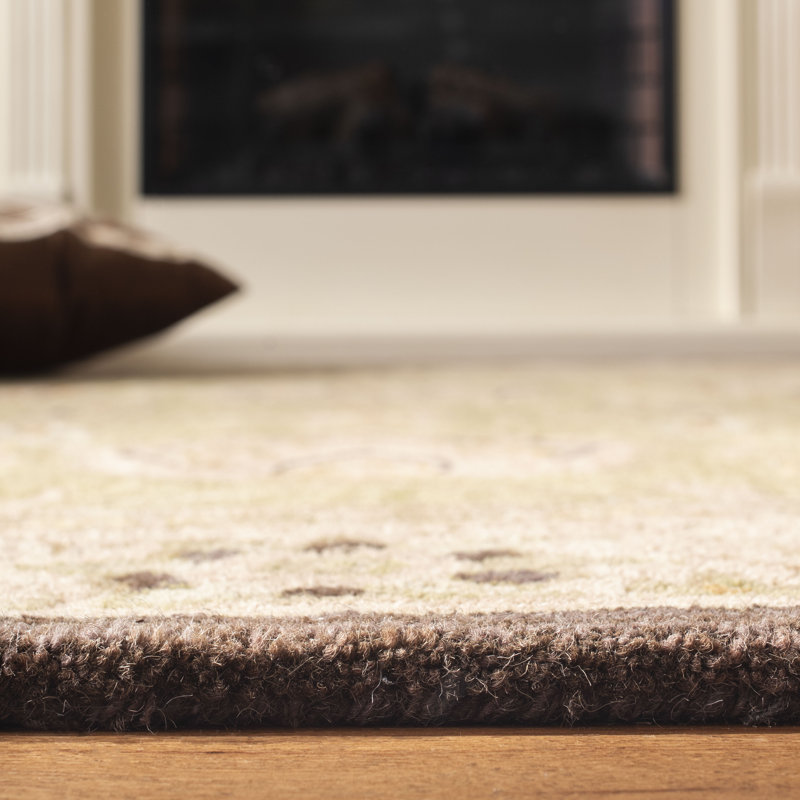 Tapis oriental en laine touffeté à la main Tingley, Rond 8 pi